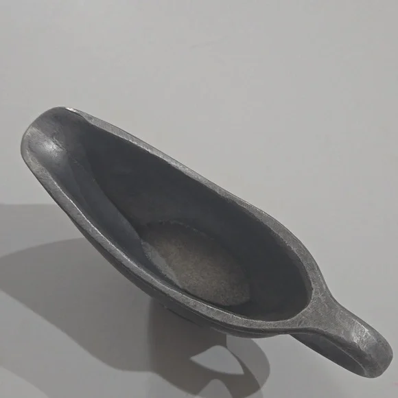 Vintage Pewter Sauce / Gravy Boat Server - Picture 5 of 8